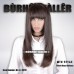 4 Wig Type Optional Dark Brown Front Layers with bang hairstyle human hair wig